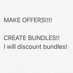 BUNDLES AND OFFERS WELCOME!